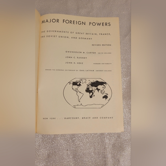VTG HC 1952 Textbook Major Foreign Powers Revised Edition Gwendolen. M Carter - Picture 5 of 16